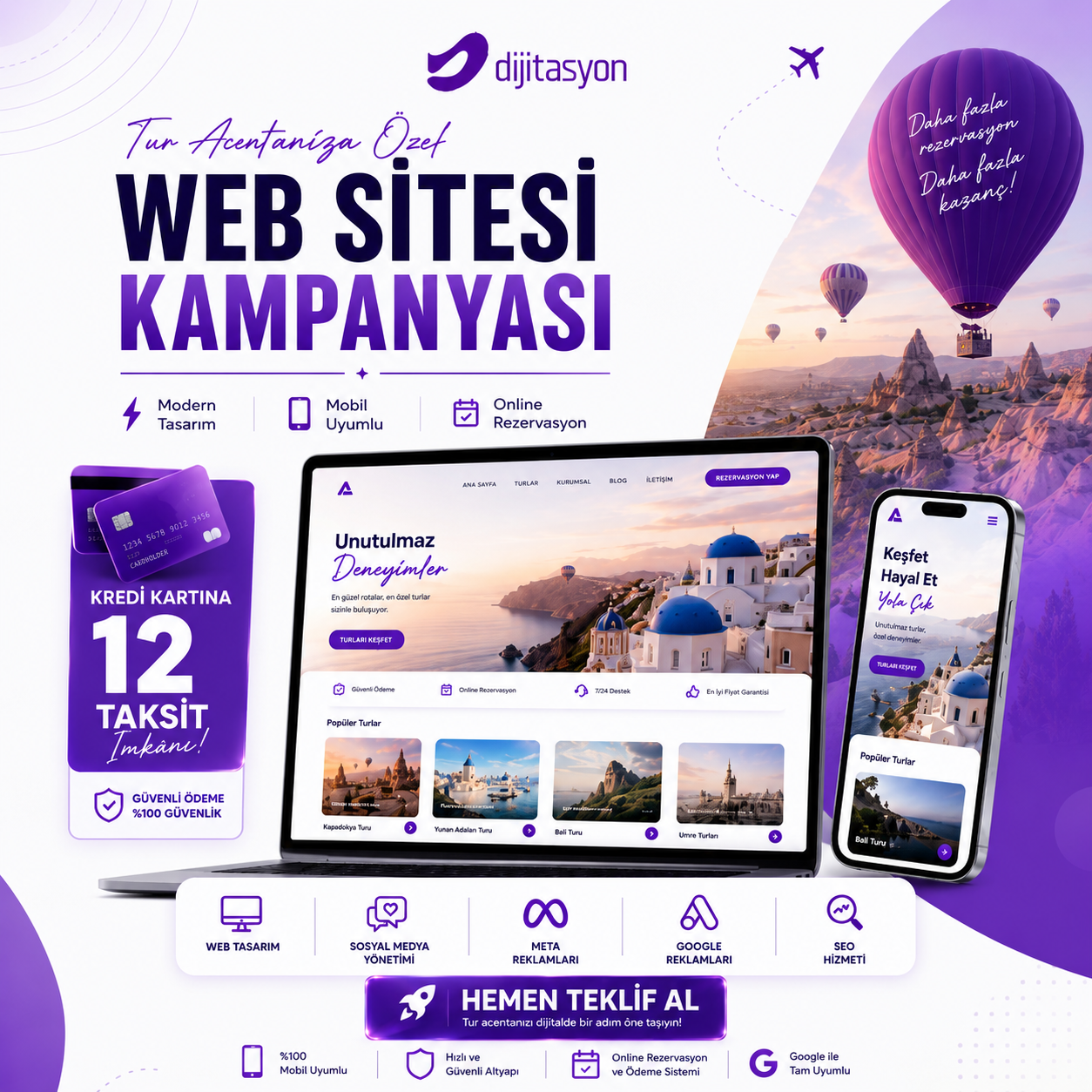 Tur Acentalarına Özel Web Sitesi Kampanyası